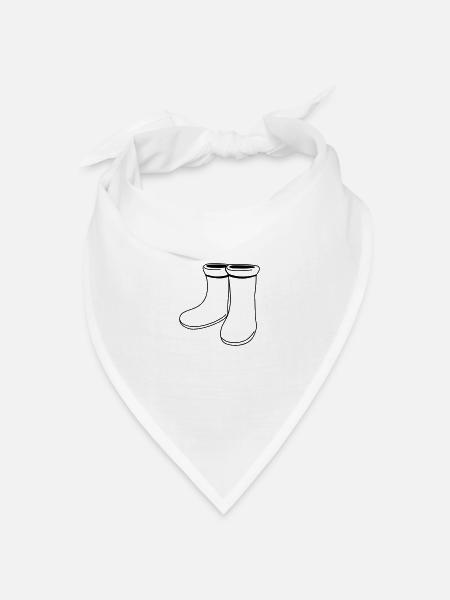 gummistiefel - Bandana Dreieckstuch - Weiß