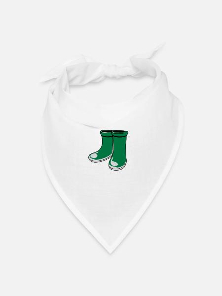 gummistiefel - Bandana Dreieckstuch - Weiß
