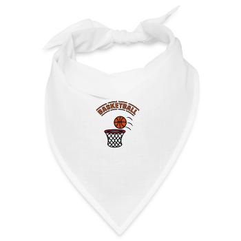 Basketball spiel korb - Bandana Dreieckstuch - Weiß - Vorne