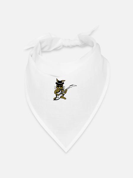 Rockstar Hase - Bandana Dreieckstuch - Weiß