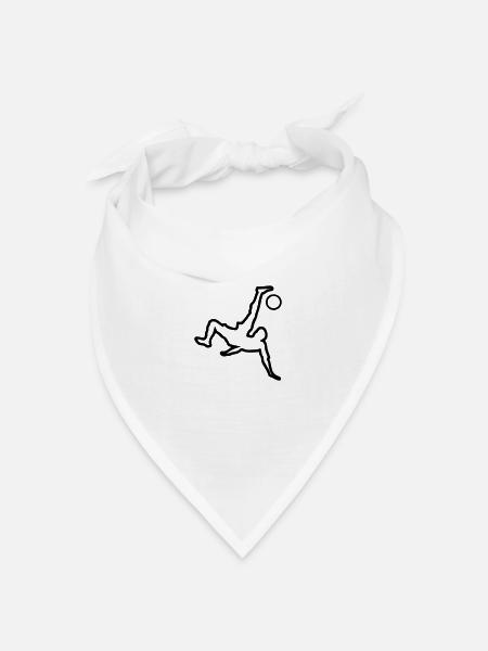 Sportler Fußball Fußball Fußball - Bandana Dreieckstuch - Weiß