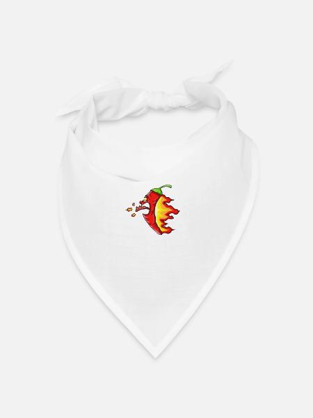 Chilli - Bandana Dreieckstuch - Weiß