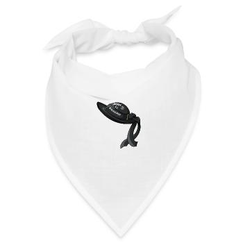Geboren um groß zu werden - Bandana Dreieckstuch - Weiß - Vorne