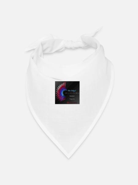 An angel who sauntered vaguely downwards - Bandana Dreieckstuch - Weiß