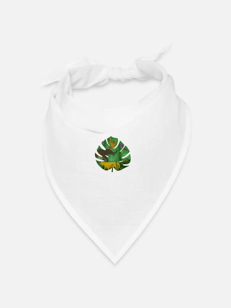 Dschungel Tiere - Bandana Dreieckstuch - Weiß