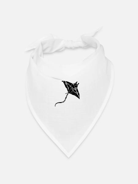 kratzer risse used stachelrochen schwimmen tauchen - Bandana Dreieckstuch - Weiß
