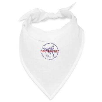 FF-Schwarzgurt kick ass - Bandana Dreieckstuch - Weiß - Vorne