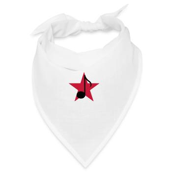 Musik / Musiker / Music / Musician - Bandana Dreieckstuch - Weiß - Vorne