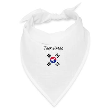 Taekwondo Taekwondoin Tae-Kwon-Do Tae Kwon Do - Bandana Dreieckstuch - Weiß - Vorne