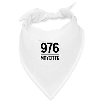 Mayotte / 976 / Comores / Maoré - Bandana Dreieckstuch - Weiß - Vorne