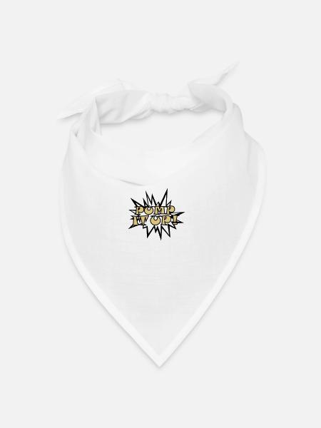 Pump it up - Bandana Dreieckstuch - Weiß