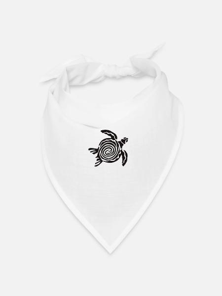 Turtle - Bandana Dreieckstuch - Weiß