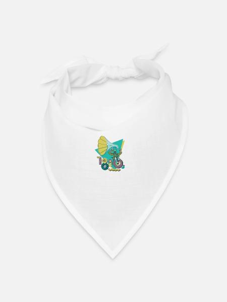 1880s Rocks - Bandana Dreieckstuch - Weiß
