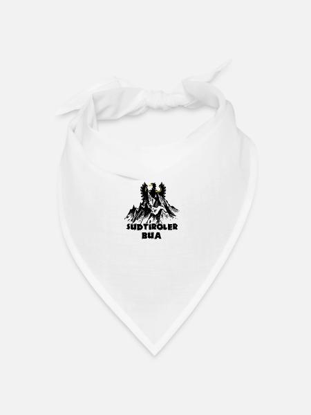 Südtiroler Bua - Bandana Dreieckstuch - Weiß