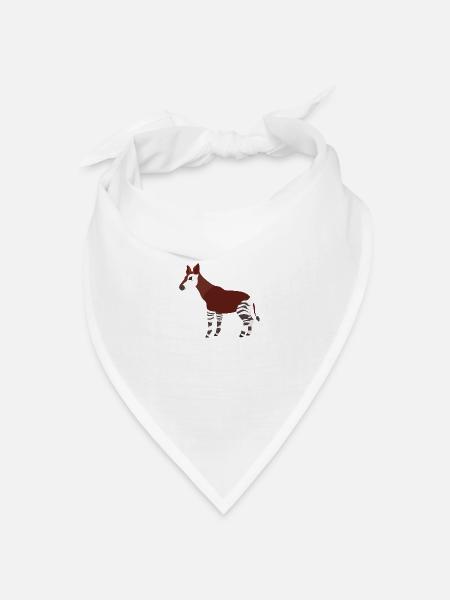 Okapi - Bandana Dreieckstuch - Weiß