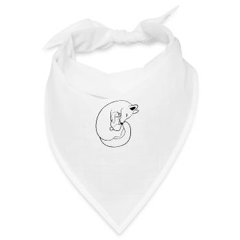 Fuchs & Hase - Bandana Dreieckstuch - Weiß - Vorne