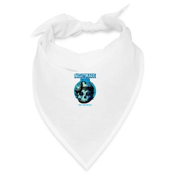 Nightmare King - Bandana Dreieckstuch - Weiß - Vorne