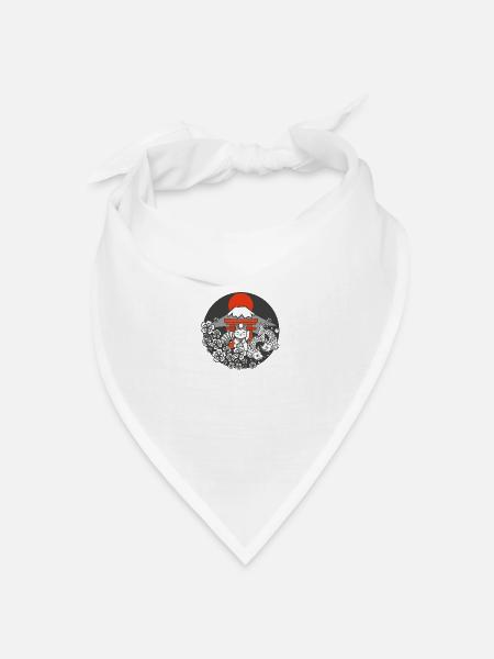 Japan - Bandana Dreieckstuch - Weiß