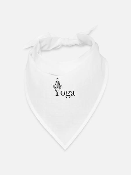 Yoga - Bandana Dreieckstuch - Weiß