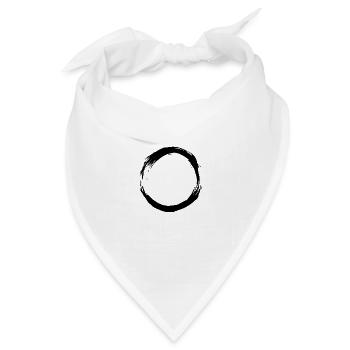 CIRCLE - Bandana Dreieckstuch - Weiß - Vorne