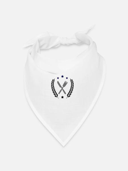 besteck - Bandana Dreieckstuch - Weiß