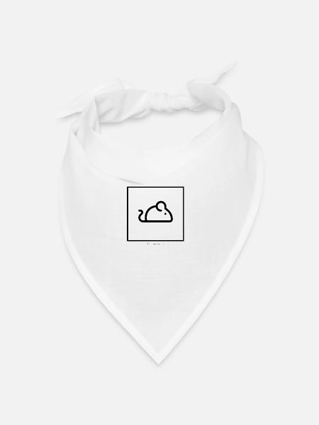 housemaus - Bandana Dreieckstuch - Weiß