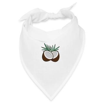 Kokosnuss - Bandana Dreieckstuch - Weiß - Vorne