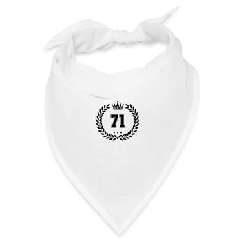 wappen 71 - Bandana Dreieckstuch - Weiß - Vorne