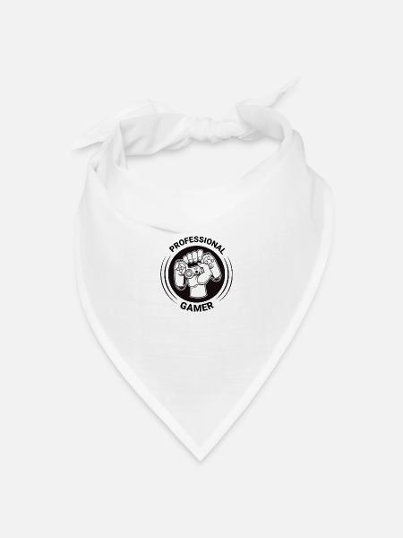 Pro Gamer - Bandana Dreieckstuch - Weiß