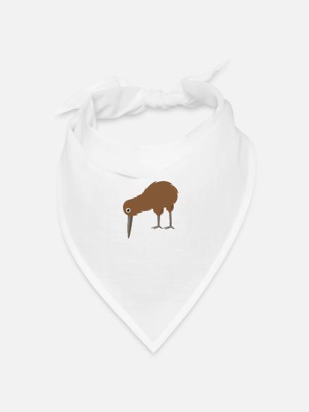 Kiwi - Bandana Dreieckstuch - Weiß