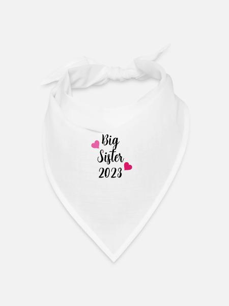 Große Schwester 2023 - Bandana Dreieckstuch - Weiß
