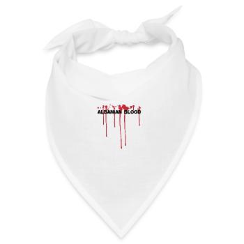 Albanian Blood - Bandana Dreieckstuch - Weiß - Vorne