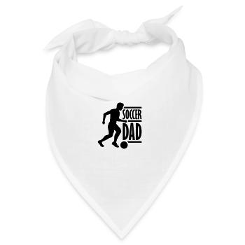 Cool Soccer Dad Logo - Bandana Dreieckstuch - Weiß - Vorne