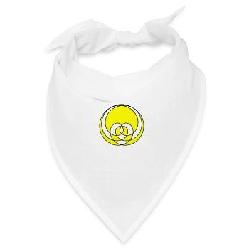 Ein Kurven Herz - Bandana Dreieckstuch - Weiß - Vorne