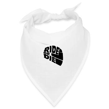 Helm der Loyalität: Reite oder stirb - Bandana Dreieckstuch - Weiß - Vorne