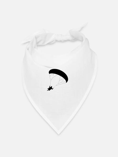 gleitschirm 23 - Bandana Dreieckstuch - Weiß