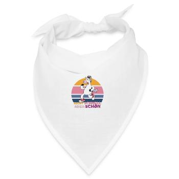 Laufshirt Thema Hindernislauf mud muddy run lauf - Bandana Dreieckstuch - Weiß - Vorne