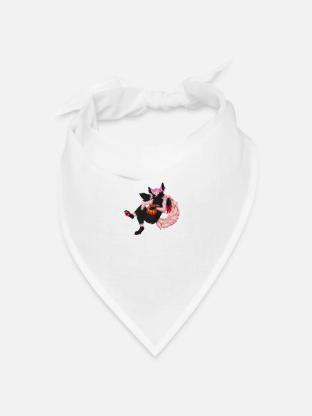Spooky Season with Butterfly - Bandana Dreieckstuch - Weiß