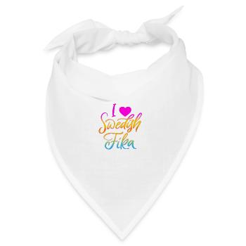 Schweden Schweden Viking Norden Skandinavien fika - Bandana Dreieckstuch - Weiß - Vorne