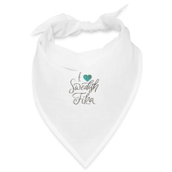 Schweden Schweden Viking Norden Skandinavien fika - Bandana Dreieckstuch - Weiß - Vorne
