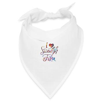 Schweden Schweden Viking Norden Skandinavien fika - Bandana Dreieckstuch - Weiß - Vorne