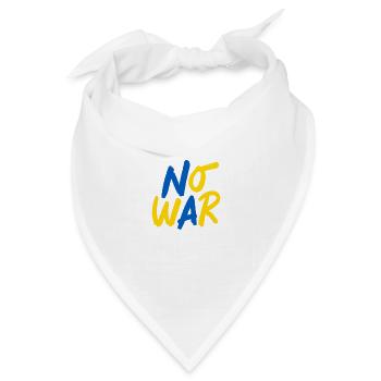 no war - Bandana Dreieckstuch - Weiß - Vorne