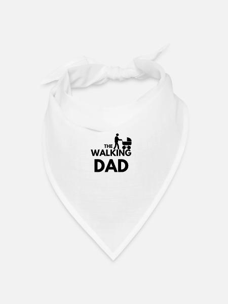 Der wandelnde Vater - Bandana Dreieckstuch - Weiß