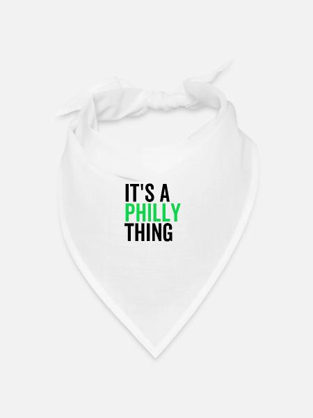Es ist eine Philly-Sache - Bandana Dreieckstuch - Weiß