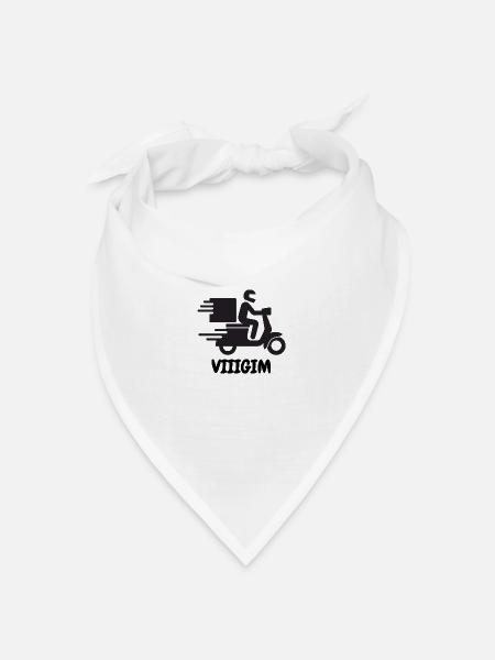 Vigim Roller - Bandana Dreieckstuch - Weiß