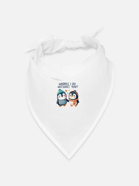 Watscheln, ich komme ohne dich aus - Bandana Dreieckstuch - Weiß