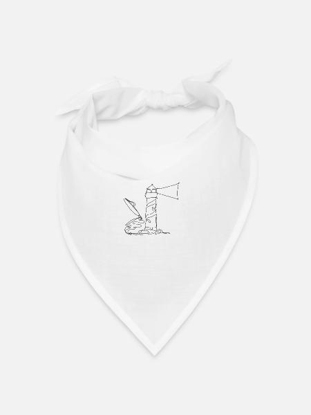 Creative Lighthouse - Kreativität schafft Klarheit - Bandana Dreieckstuch - Weiß