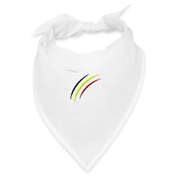 krallen belgien - Bandana Dreieckstuch - Weiß - Vorne