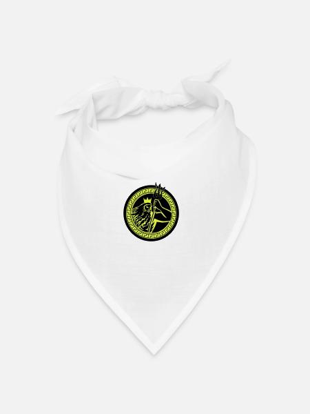 poseidon triton - Bandana Dreieckstuch - Weiß