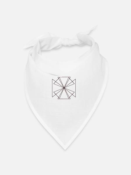 Windmühle - Bandana Dreieckstuch - Weiß